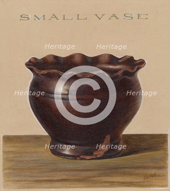 Small Vase, c. 1939. Creator: Philip Smith.