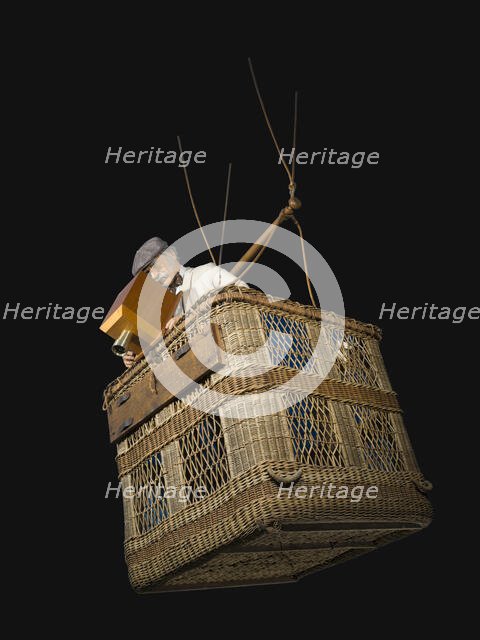 Balloon Basket, USA, World War I, United States Army Air Service, 1910s. Creator: Unknown.