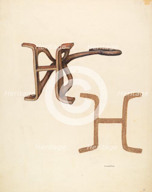 Branding Iron, c. 1942. Creator: Elizabeth Johnson.