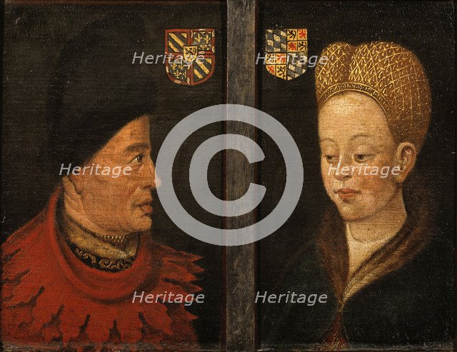 Portraits of of John The Fearless and Margaret of Bavaria, 16th century. Artist: Netherlandish master  
