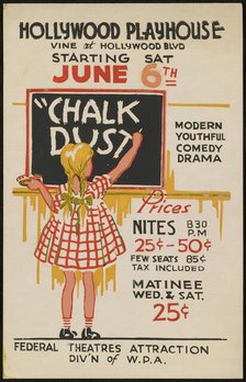Chalk Dust, Hollywood, CA, [193-]. Creator: Unknown.