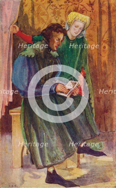 'A Man and Woman of the Time of Henry IV', 1907. Artist: Dion Clayton Calthrop.