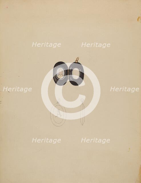 Locket, 1935/1942. Creator: Vincent Burzy.