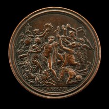 Bacchanal [reverse], 1684. Creator: Massimiliano Soldani.