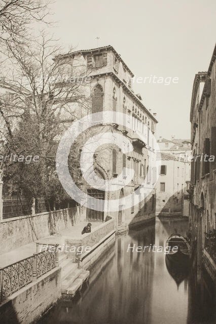 Untitled (1), c. 1890. [Scene in Venice]. Creator: Unknown.