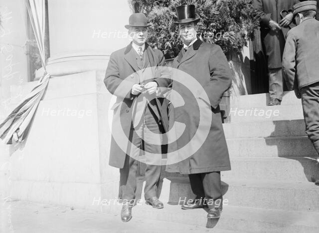 William Frederick Sapp, Lawyer, of Kansas - Right, in Silk Hat, 1913. Creator: Harris & Ewing.