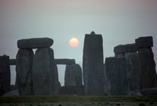 Stonehenge at sunrise, 25th century BC. Artist: Unknown