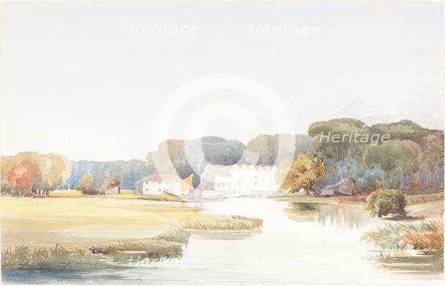 Horstead Mill on the River Bure, Norfolk, 1829/1848. Creator: James Bulwer.