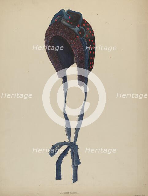 Horseshoe Bonnet, 1935/1942. Creator: Wilbur M Rice.