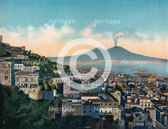 'Napoli - Panorama Da Via Tasso', (From Via Tasso), c1900. Creator: Unknown.