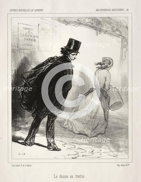 Baliverneries Parisiennes. Creator: Paul Gavarni (French, 1804-1866).