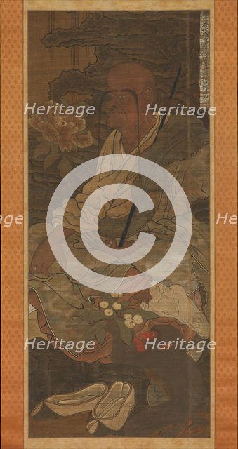 Arhat from a series of sixteen Arhats, 14th century. Creator: Unknown.