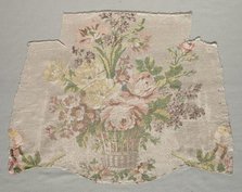 Silk Fragment, Part of Panel called "Le panier fleuri", 1770. Creator: Philippe de Lasalle (French, 1723-1805).