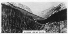 Kicking Horse River, British Columbia, Canada, c1920s. Artist: Unknown