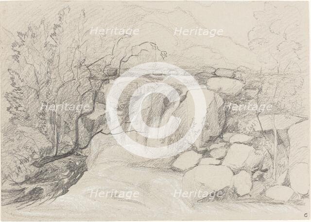 Waterfall with Rocks. Creator: John Sell Cotman.