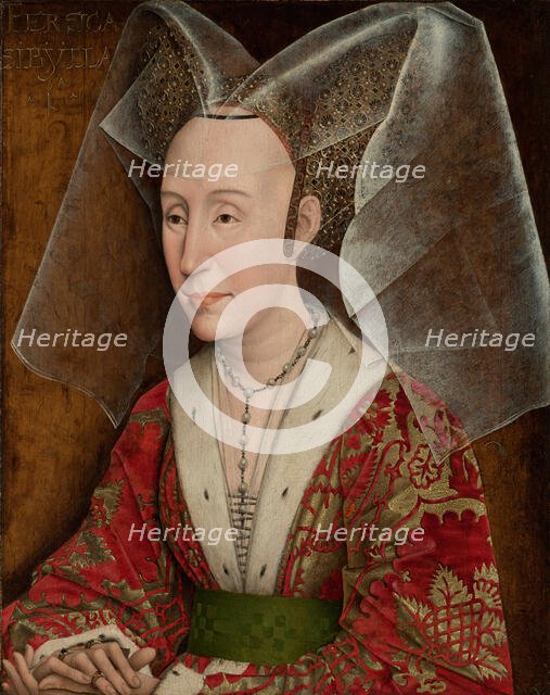 Portrait of Isabella of Portugal, about 1450. Creator: Workshop of Rogier van der Weyden.