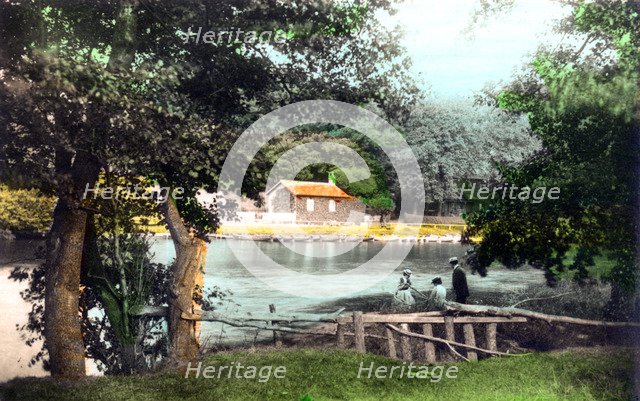 Ruswarp Dam, Whitby, North Yorkshire, 1926.Artist: Cavenders Ltd