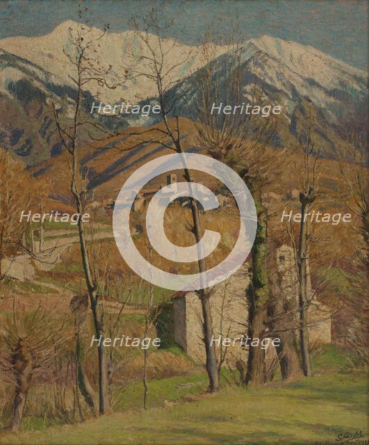 Canigou in winter, 1921. Creator: George-Daniel de Monfreid.