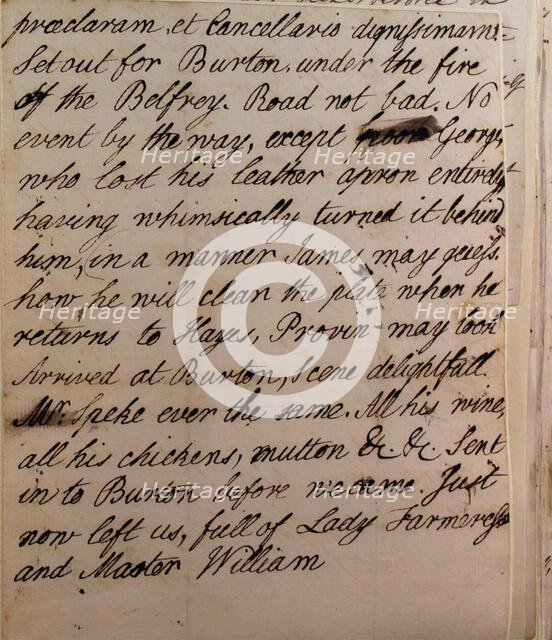 Letter from Hester Pitt, between 1766 and 1770. Creator: Hester Stanhope.