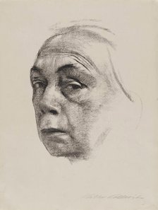 Self-portrait, 1924. Creator: Kollwitz, Käthe (1867-1945).
