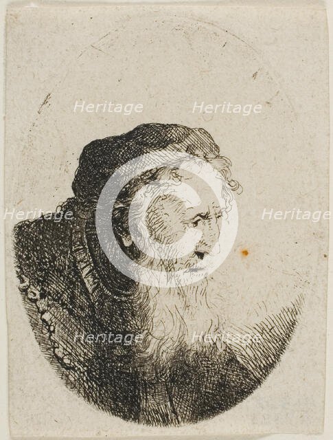 Bearded Old Man in a Skull Cap, n.d. Creator: Ferdinand Bol.