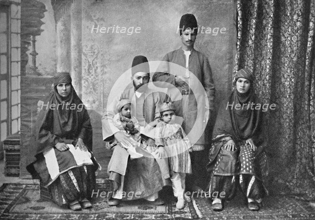 A Persian Parsi family, 1902. Artist: Unknown.