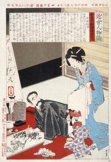 Nishigori Takekiyo Painting, July 1887. Creator: Tsukioka Yoshitoshi.