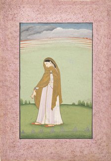 Abhisarika Nayika, a Heroine Longing for Her Lover, ca. 1790-1800. Creator: Unknown.