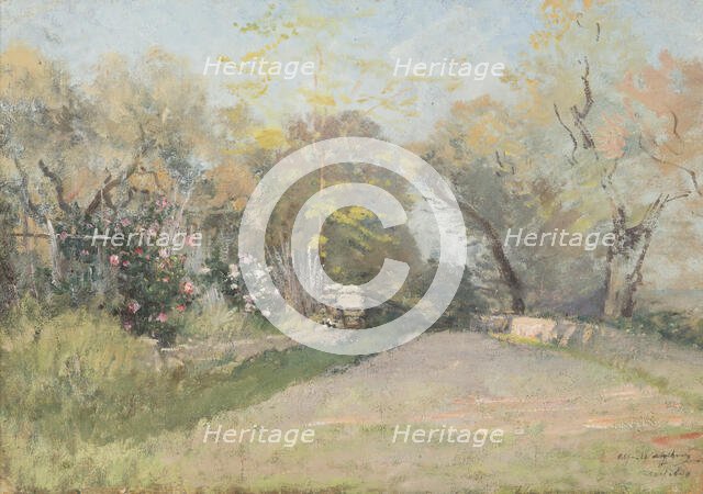 Landscape near Antibes. Study. Creator: Alfred Wahlberg.