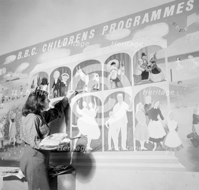 BBC Children's Programmes display, Festival of Britain, London, 1951. Artist: Henry Grant
