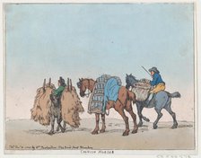 Cornish Horses, December 29, 1788., December 29, 1788. Creator: Thomas Rowlandson.