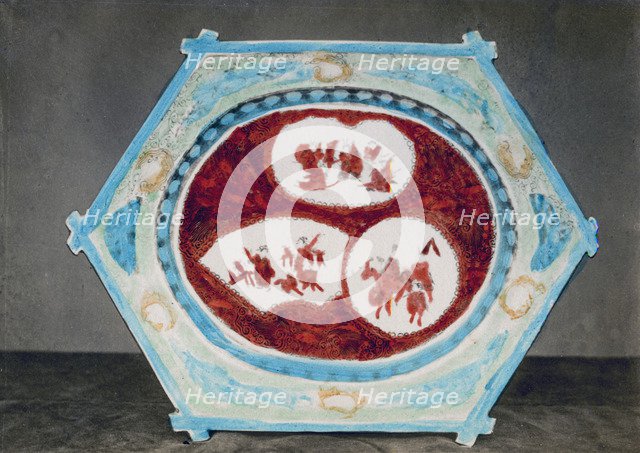 Kaga or Kutani plate, 1882. Artist: Baron Raimund von Stillfried