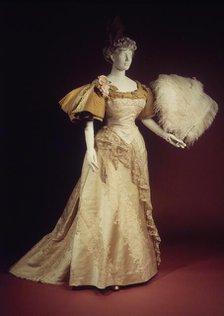 Evening dress, French, 1894. Creator: House of Worth.