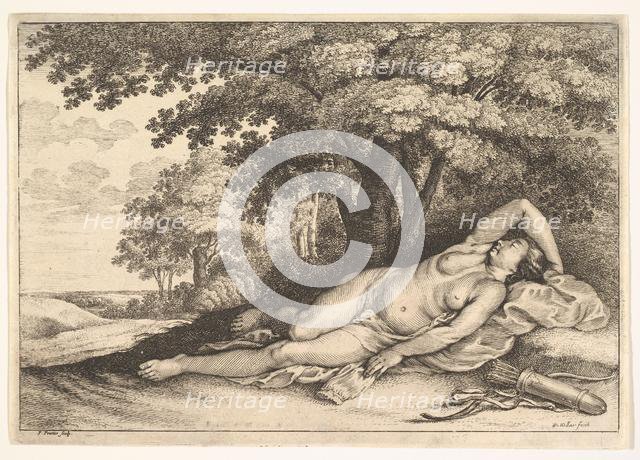 Sleeping Huntress, 1625-77. Creator: Paulus Potter.