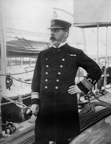 Rear-Admiral Henry Bury Palliser, commander of the British Pacific fleet, 1896.Artist: A Debenham