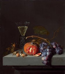 Still Life with Fruit, 1675. Creator: Jacob van Walscapelle.