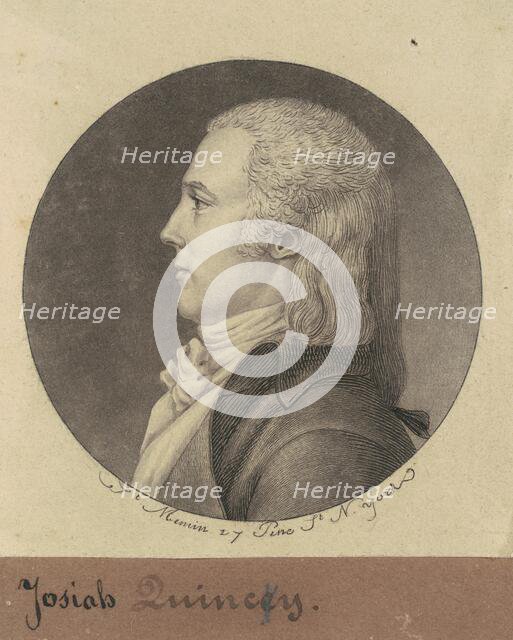 Josiah Quincy, 1796-1797. Creator: Charles Balthazar Julien Févret de Saint-Mémin.
