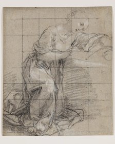 Study for the Madonna in Prado Nativity, between mid-16th and early 17th century. Creator: Federico Barocci.