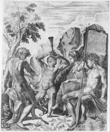 The Competition of Apollo and Marsyas and the Judgment of Midas, 1562. Creator: Giulio Sanuto.