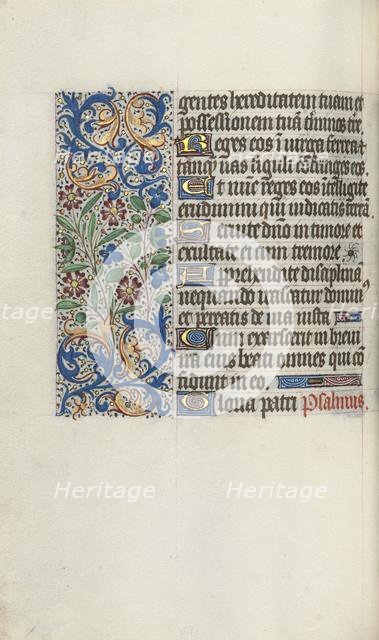 Book of Hours (Use of Rouen): fol. 58v, c. 1470. Creator: Master of the Geneva Latini (French, active Rouen, 1460-80).