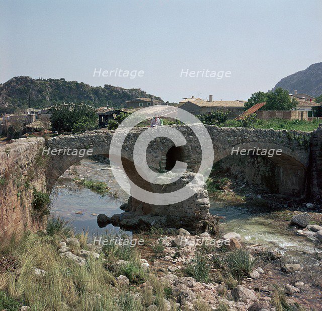 A Roman bridge in Majorca, 2nd century. Artist: Unknown