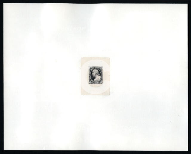 3c Washington essay large die proof, 1851. Creator: Michael Bean.