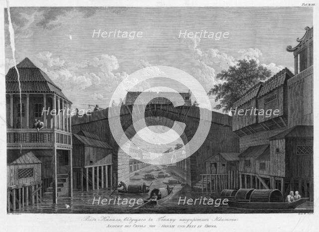 View of the Canal, Leading to Gonamu Opposite Canton, 1813.. Creator: Ivan Vasil'evich Chesky.