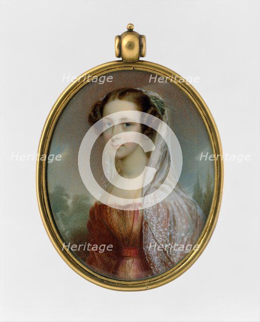 Portrait of a Lady, ca. 1827. Creators: Henry Inman, Thomas Seir Cummings.