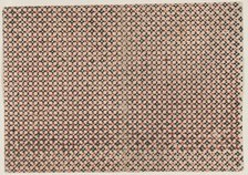Sheet with overall geometric pattern, 19th century. Creator: Anon.
