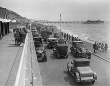 Cars on Undercliff Drive, Bournemouth, Bournemouth Rally, 1928. Artist: Bill Brunell.