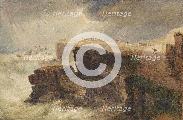 Storm off the Coast, Hastings, 1813. Creator: David Cox the Elder.