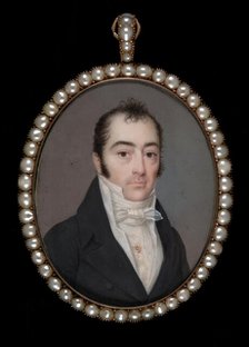Portrait of a Gentleman with Initials A.S.N., ca. 1805. Creator: Jean Francois Vallee.