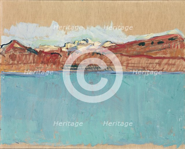 Lake Geneva with Mont Blanc in the Afternoon, 1918.