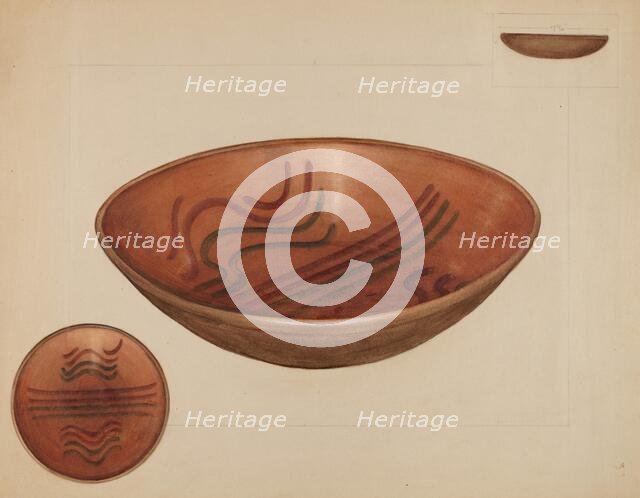 Pie Plate, 1936. Creator: Agnes Karlin.